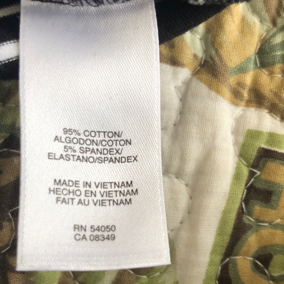 ANNE KLEIN BLK/WH T-SHIRT DRESS - Picture 6 of 8